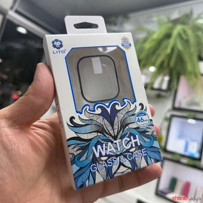 کاور گلس دار مناسب برای اپل واچ سایز 46 شفاف-گلس بامپر 46 شفاف